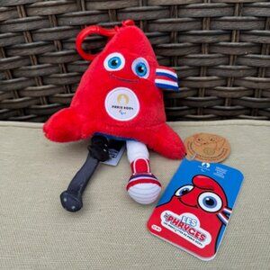 'LA PHRYGE' OFFICIAL MASCOT Paris 2024 PARALYMPIC GAMES BAG CLIP Size 7" - NWT